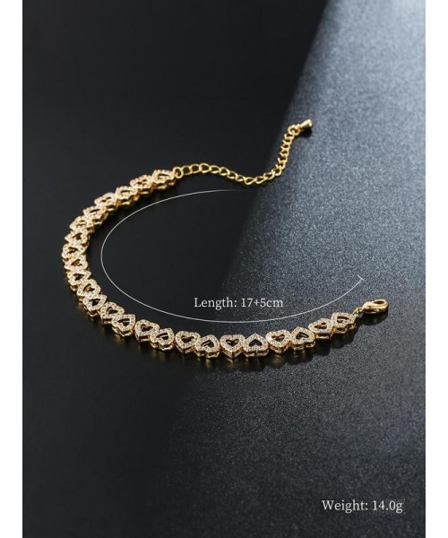 Heart Design Cute Summer Bracelets, Artificial Zircon Decor Matching Dainty Jewelry for Fall Festival Party, Daily Clothing Decor for Back To School, Matching Bracelets, Fall Outfits, Fall Freshness Heart Design Cute Summer Bracelets, Artificial Zircon Decor Matching Dainty Jewelry for Fall Festival Party, Daily Clothing Decor for Back To School, Matching Bracelets, Fall Outfits, Fall Freshness