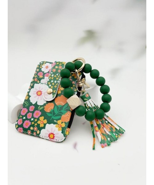 Women's Boho Style Beaded & Tassel Decorated Keychain with Flower Pattern Wallet, Cute Fall Trendy Keychain, Chic Gorgeous Keychain for Key & Bag Decor, Fall Outfits, Fall Freshness Women's Boho Style Beaded & Tassel Decorated Keychain with Flower Pattern Wallet, Cute Fall Trendy Keychain, Chic Gorgeous Keychain for Key & Bag Decor, Fall Outfits, Fall Freshness