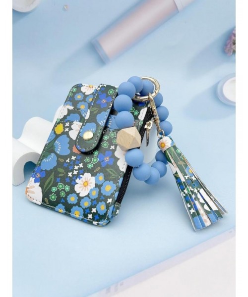Women's Boho Style Beaded & Tassel Decorated Keychain with Flower Pattern Wallet, Cute Fall Trendy Keychain, Chic Gorgeous Keychain for Key & Bag Decor, Fall Outfits, Fall Freshness Women's Boho Style Beaded & Tassel Decorated Keychain with Flower Pattern Wallet, Cute Fall Trendy Keychain, Chic Gorgeous Keychain for Key & Bag Decor, Fall Outfits, Fall Freshness
