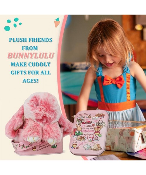 Handmade Fluffy Bunny PomPom Keychain with Designed Tin Box, Gifts for Halloween Christmas Holiday Handmade Fluffy Bunny PomPom Keychain with Designed Tin Box, Gifts for Halloween Christmas Holiday