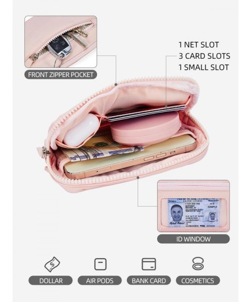 Puffer Wristlet Wallets for Women Nylon Quilted Wallet with 3 Zipper Purse for Travel Credit Card Holder Phone Organizer