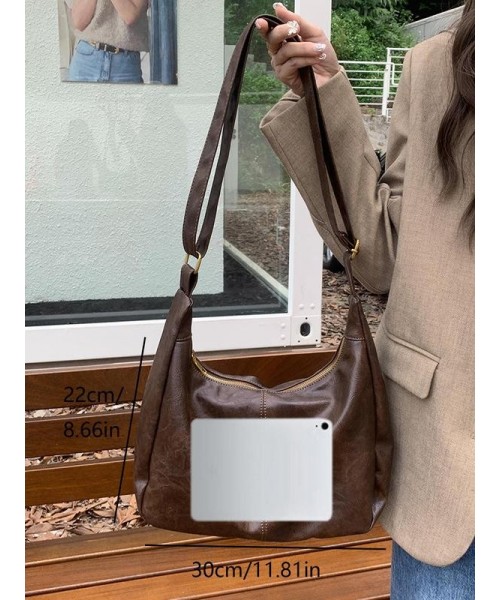 Women's Solid Color Crossbody Bag, Fall Large Capacity Shoulder Bag for Daily Used, High-quality Daily Commuting Bag, Girl Pu Leather Shopping Bag, Fall Outfits, Earthtone Fall Freshness Gift Fall Outfits 2024 Women's Solid Color Crossbody Bag, Fall Large Capacity Shoulder Bag for Daily Used, High-quality Daily Commuting Bag, Girl Pu Leather Shopping Bag, Fall Outfits, Earthtone Fall Freshness Gift Fall Outfits 2024