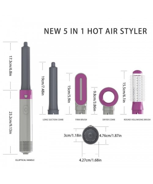 5 in 1 Hair Dryer Brush, 1 Set Hair Dryer & Hair Styler, Hair Styling Tool for Women, Professional Hair Styling Tools for Home & Salon Use 5 in 1 Hair Dryer Brush, 1 Set Hair Dryer & Hair Styler, Hair Styling Tool for Women, Professional Hair Styling Tools for Home & Salon Use