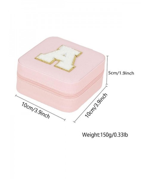 Portable Jewelry Box with Mirror for Gift, Summer Stylish Sequin Decorated Letter Pattern Jewelry Organizer, Cute Zipper Jewelry Storage Box for Women and Girls As Gift, Jewelry Case Room Accessories Portable Jewelry Box with Mirror for Gift, Summer Stylish Sequin Decorated Letter Pattern Jewelry Organizer, Cute Zipper Jewelry Storage Box for Women and Girls As Gift, Jewelry Case Room Accessories