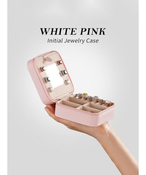 Portable Jewelry Box with Mirror for Gift, Summer Stylish Sequin Decorated Letter Pattern Jewelry Organizer, Cute Zipper Jewelry Storage Box for Women and Girls As Gift, Jewelry Case Room Accessories Portable Jewelry Box with Mirror for Gift, Summer Stylish Sequin Decorated Letter Pattern Jewelry Organizer, Cute Zipper Jewelry Storage Box for Women and Girls As Gift, Jewelry Case Room Accessories