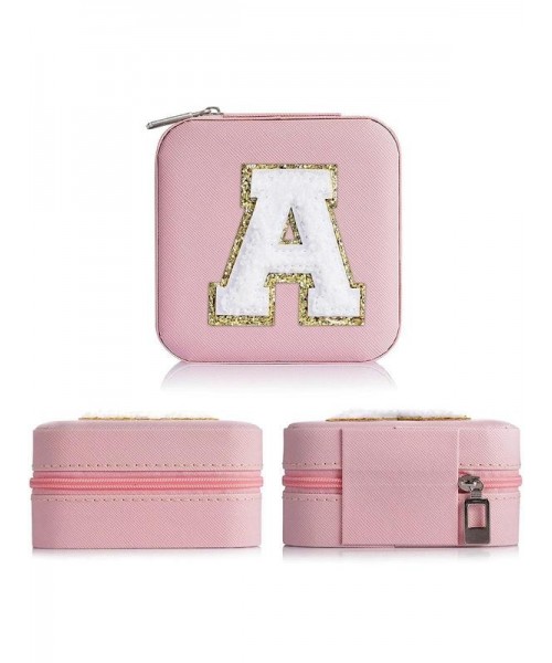 Portable Jewelry Box with Mirror for Gift, Summer Stylish Sequin Decorated Letter Pattern Jewelry Organizer, Cute Zipper Jewelry Storage Box for Women and Girls As Gift, Jewelry Case Room Accessories Portable Jewelry Box with Mirror for Gift, Summer Stylish Sequin Decorated Letter Pattern Jewelry Organizer, Cute Zipper Jewelry Storage Box for Women and Girls As Gift, Jewelry Case Room Accessories