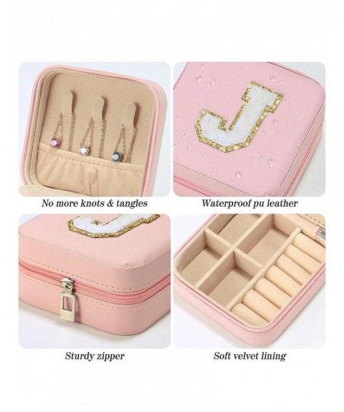 Portable Jewelry Box with Mirror for Gift, Summer Stylish Sequin Decorated Letter Pattern Jewelry Organizer, Cute Zipper Jewelry Storage Box for Women and Girls As Gift, Jewelry Case Room Accessories Portable Jewelry Box with Mirror for Gift, Summer Stylish Sequin Decorated Letter Pattern Jewelry Organizer, Cute Zipper Jewelry Storage Box for Women and Girls As Gift, Jewelry Case Room Accessories
