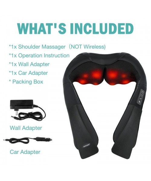 Shiatsu Neck and Back Massager, Electric Shoulder Massager, Car Neck Massage Pillow for Neck, Back, Shoulder, Foot, Leg Massage, Relieve Muscle Pain, Perfect Present for Man/Woman/Family, Thanksgiving, Christmas, New Year Gift Shiatsu Neck and Back Massager, Electric Shoulder Massager, Car Neck Massage Pillow for Neck, Back, Shoulder, Foot, Leg Massage, Relieve Muscle Pain, Perfect Present for Man/Woman/Family, Thanksgiving, Christmas, New Year Gift