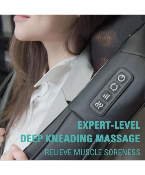 Shiatsu Neck and Back Massager, Electric Shoulder Massager, Car Neck Massage Pillow for Neck, Back, Shoulder, Foot, Leg Massage, Relieve Muscle Pain, Perfect Present for Man/Woman/Family, Thanksgiving, Christmas, New Year Gift Shiatsu Neck and Back Massager, Electric Shoulder Massager, Car Neck Massage Pillow for Neck, Back, Shoulder, Foot, Leg Massage, Relieve Muscle Pain, Perfect Present for Man/Woman/Family, Thanksgiving, Christmas, New Year Gift