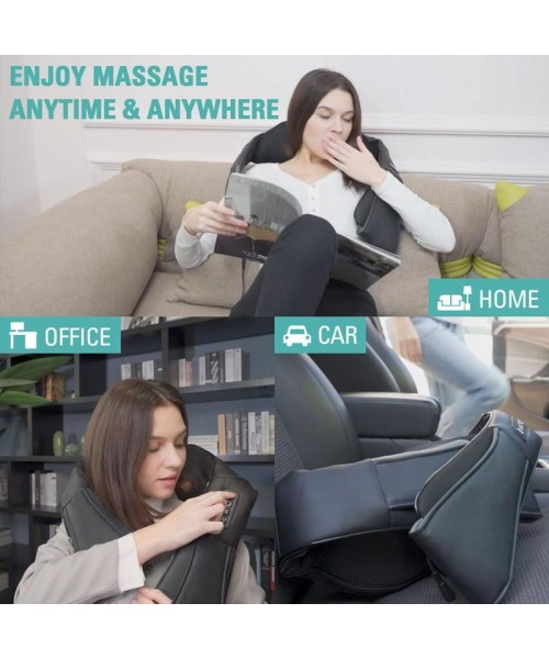 Shiatsu Neck and Back Massager, Electric Shoulder Massager, Car Neck Massage Pillow for Neck, Back, Shoulder, Foot, Leg Massage, Relieve Muscle Pain, Perfect Present for Man/Woman/Family, Thanksgiving, Christmas, New Year Gift Shiatsu Neck and Back Massager, Electric Shoulder Massager, Car Neck Massage Pillow for Neck, Back, Shoulder, Foot, Leg Massage, Relieve Muscle Pain, Perfect Present for Man/Woman/Family, Thanksgiving, Christmas, New Year Gift