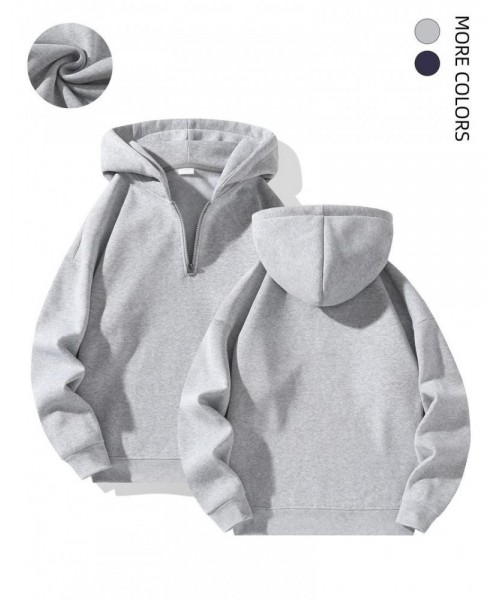 Men's Regular Fit Solid Half Zip Drop Shoulder Essentials Hoodie, Menswear Casual Plain Longsleeves Hooded Pullover Sweatshirt for Fall & Winter, Fallfreshness, Drippy Outfits, Streetwear, Men's Going Out Outfit Vintage Clothing, Fall Outfits Men's Regular Fit Solid Half Zip Drop Shoulder Essentials Hoodie, Menswear Casual Plain Longsleeves Hooded Pullover Sweatshirt for Fall & Winter, Fallfreshness, Drippy Outfits, Streetwear, Men's Going Out Outfit Vintage Clothing, Fall Outfits