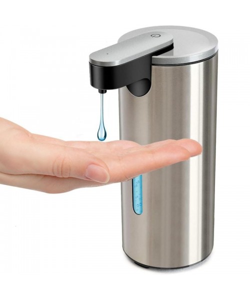 Stainless Steel Automatic Soap Dispenser, Battery Operated Electric Touchless Liquid Soap Dispenser with 3 Adjustable Volume Control [without Battery], Kitchen Gadgets, Fall Decor, Stocking Fillers Gift