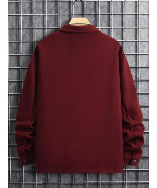 Men's Plain Long Sleeve Jacket, Men Designer Clothes, Casual Classic Button Front Flap Pocket Collared Outerwear for Fall, Designer Jacket Streetwear for Fall, Going Out Tops, Fall Outfits, Earthtone Fallfreshness Men's Plain Long Sleeve Jacket, Men Designer Clothes, Casual Classic Button Front Flap Pocket Collared Outerwear for Fall, Designer Jacket Streetwear for Fall, Going Out Tops, Fall Outfits, Earthtone Fallfreshness