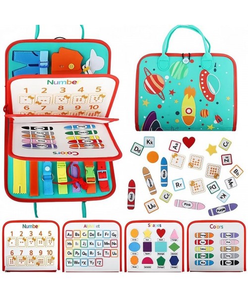 Busy Board Montessori Toy, Early Learning Handheld Activity Sensory Educational Board Toy, Thanksgiving Christmas Gift Set Busy Board Montessori Toy, Early Learning Handheld Activity Sensory Educational Board Toy, Thanksgiving Christmas Gift Set