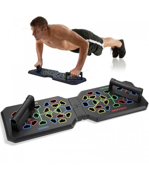 Foldable Push Up Board, 1 Count Multifunctional Push Up Board, Home Fitness Equipment for Chest Muscle Exercise, Professional Equipment for Burning Fat Foldable Push Up Board, 1 Count Multifunctional Push Up Board, Home Fitness Equipment for Chest Muscle Exercise, Professional Equipment for Burning Fat