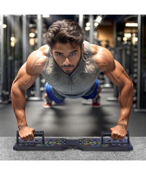 Foldable Push Up Board, 1 Count Multifunctional Push Up Board, Home Fitness Equipment for Chest Muscle Exercise, Professional Equipment for Burning Fat Foldable Push Up Board, 1 Count Multifunctional Push Up Board, Home Fitness Equipment for Chest Muscle Exercise, Professional Equipment for Burning Fat