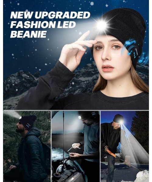 Bluetooth Beanie with LED Headlight and Removable Speakers, USB Rechargeable Knit warm winter Hat balaclava Hat for Music and Calling, sport,outdoor,Unisex Christmas Birthday Gift Bluetooth Beanie with LED Headlight and Removable Speakers, USB Rechargeable Knit warm winter Hat balaclava Hat for Music and Calling, sport,outdoor,Unisex Christmas Birthday Gift