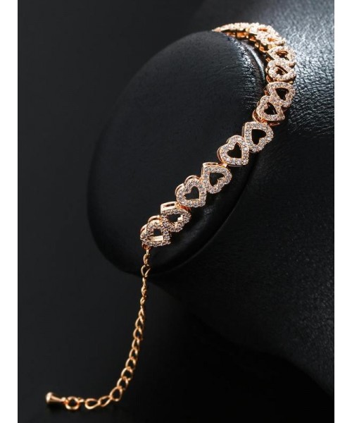 Heart Design Cute Summer Bracelets, Artificial Zircon Decor Matching Dainty Jewelry for Fall Festival Party, Daily Clothing Decor for Back To School, Matching Bracelets, Fall Outfits, Fall Freshness Heart Design Cute Summer Bracelets, Artificial Zircon Decor Matching Dainty Jewelry for Fall Festival Party, Daily Clothing Decor for Back To School, Matching Bracelets, Fall Outfits, Fall Freshness