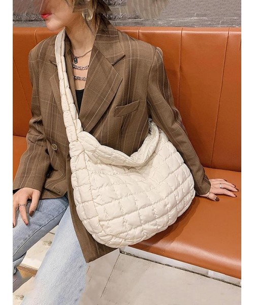 Women's Quilted Puffer Design Shoulder Bag Back To School, Fall Lightweight Large Capacity Dumpling Bag, Commuter Crossbody Bag for 2024 Women & Girls As Gift, Fall Outfits, Fall Freshness
