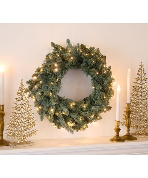 Bethlehem Lights 24" Wreath with 3-in-1 Micro LEDs