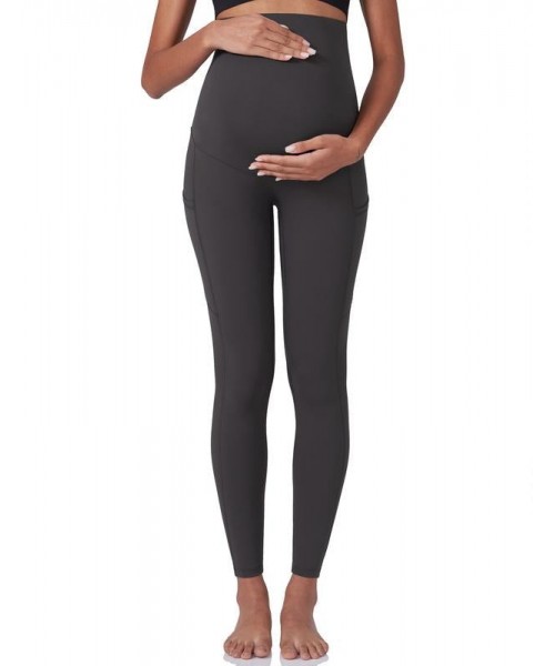 Women's Maternity Workout Leggings Over The Belly Pregnancy Yoga Pants with Pockets Soft Activewear Work Pants maternity solid pregnancy supply Women's Maternity Workout Leggings Over The Belly Pregnancy Yoga Pants with Pockets Soft Activewear Work Pants maternity solid pregnancy supply