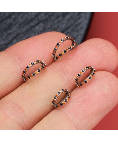 Oufer 20G Double Hoop Hinged Segment Nose Ring 316L Stainless Steel Oufer 20G Double Hoop Hinged Segment Nose Ring 316L Stainless Steel