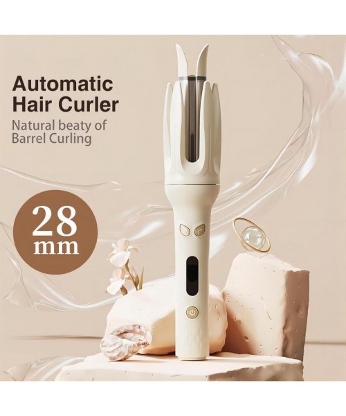 Automatic Hair Curling Iron, 28mm Hair Curler, Negative Ion Automatic Hair Hair Curl Wand, 4 Modes Temperatures Curling Iron for Women, Hair Styling Tools for Home, Back To School, Hair Curler Automatic Hair Curling Iron, 28mm Hair Curler, Negative Ion Automatic Hair Hair Curl Wand, 4 Modes Temperatures Curling Iron for Women, Hair Styling Tools for Home, Back To School, Hair Curler