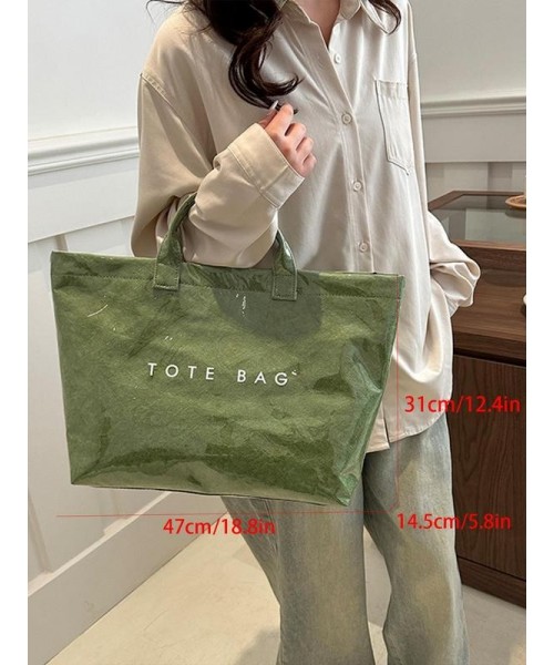 Letters Print Tote Bag, Large Capacity Handbag for Women, Casual Trendy Versatile High-quality Daily Commuting Bag, Girl Fashionable Shopping Bag Letters Print Tote Bag, Large Capacity Handbag for Women, Casual Trendy Versatile High-quality Daily Commuting Bag, Girl Fashionable Shopping Bag