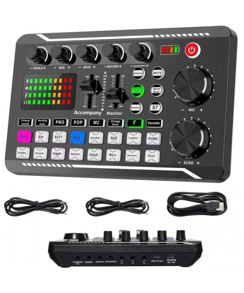 Live Sound Card with DJ Mixer Effects & Voice Changer,&nbsp;Multi-Application Podcast Production Studio Equipment, Sound Card&nbsp;for Streaming Podcasting Gaming