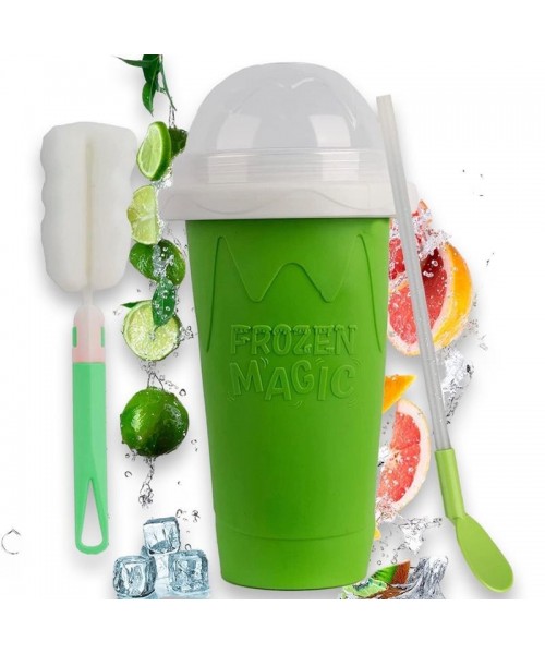 Slushy Cup Slushie Maker for any drink Portable and Double Layer Slushie Maker Cup for DIY Drinks Milk Shake Kitchen Reusable Straw Mug Utensils Spoon Slushy Cup Slushie Maker for any drink Portable and Double Layer Slushie Maker Cup for DIY Drinks Milk Shake Kitchen Reusable Straw Mug Utensils Spoon