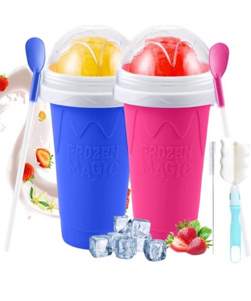 Slushy Cup Slushie Maker for any drink Portable and Double Layer Slushie Maker Cup for DIY Drinks Milk Shake Kitchen Reusable Straw Mug Utensils Spoon Slushy Cup Slushie Maker for any drink Portable and Double Layer Slushie Maker Cup for DIY Drinks Milk Shake Kitchen Reusable Straw Mug Utensils Spoon