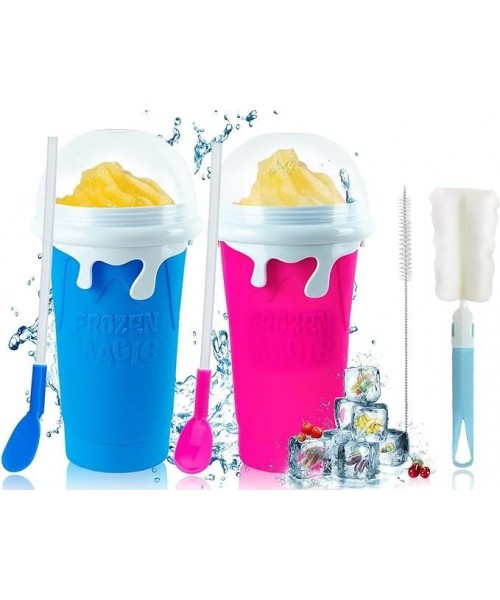 Slushy Cup Slushie Maker for any drink Portable and Double Layer Slushie Maker Cup for DIY Drinks Milk Shake Kitchen Reusable Straw Mug Utensils Spoon Slushy Cup Slushie Maker for any drink Portable and Double Layer Slushie Maker Cup for DIY Drinks Milk Shake Kitchen Reusable Straw Mug Utensils Spoon