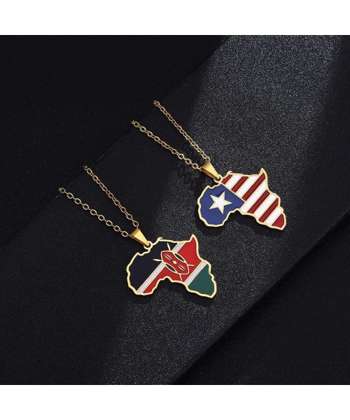 Hot selling creative world maps, national flags, necklaces, pendants,Women and men jewelry,tiktok shop