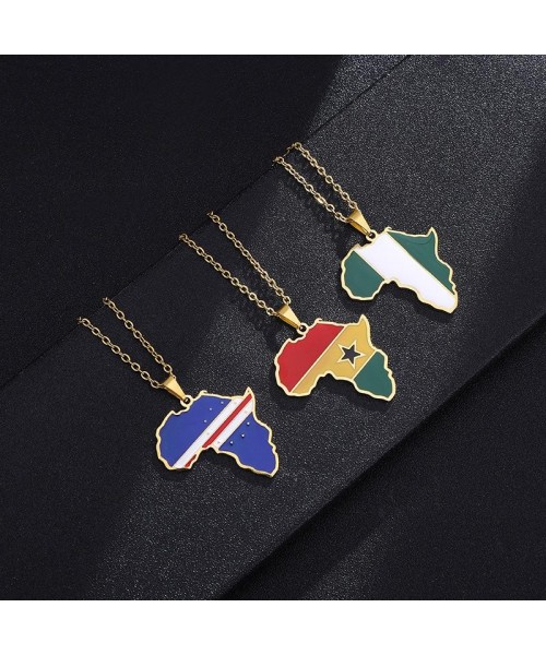 Hot selling creative world maps, national flags, necklaces, pendants,Women and men jewelry,tiktok shop