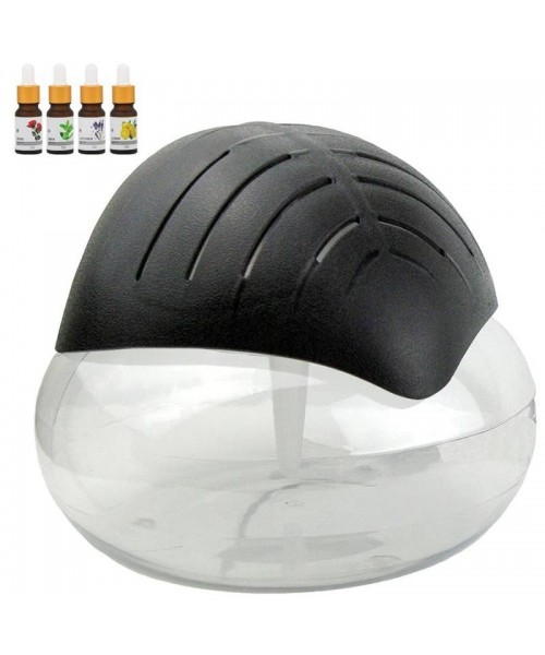 Twister Air Purifier (Black) - Water Filter Air Washer For Home and Office - Essential Oil Aroma Diffuser With LED Night light for Bedroom - Small Air Cleaner For Smoke Sweat Stink Smell and Pets, Perfect Present for Thanksgiving, Christmas, New Year Gift