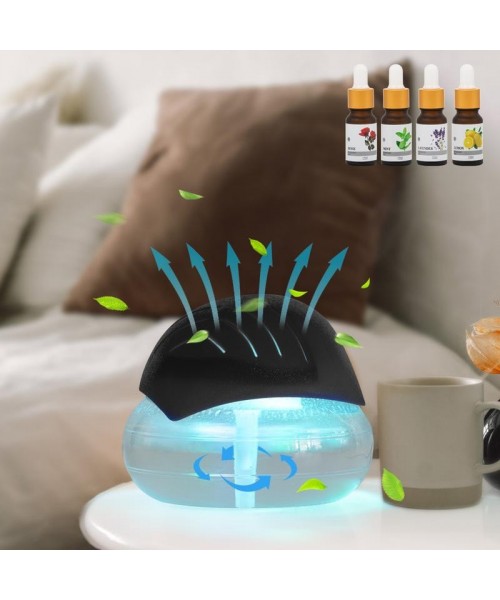 Twister Air Purifier (Black) - Water Filter Air Washer For Home and Office - Essential Oil Aroma Diffuser With LED Night light for Bedroom - Small Air Cleaner For Smoke Sweat Stink Smell and Pets, Perfect Present for Thanksgiving, Christmas, New Year Gift Twister Air Purifier (Black) - Water Filter Air Washer For Home and Office - Essential Oil Aroma Diffuser With LED Night light for Bedroom - Small Air Cleaner For Smoke Sweat Stink Smell and Pets, Perfect Present for Thanksgiving, Christmas, New Year Gift
