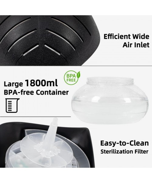 Twister Air Purifier (Black) - Water Filter Air Washer For Home and Office - Essential Oil Aroma Diffuser With LED Night light for Bedroom - Small Air Cleaner For Smoke Sweat Stink Smell and Pets, Perfect Present for Thanksgiving, Christmas, New Year Gift Twister Air Purifier (Black) - Water Filter Air Washer For Home and Office - Essential Oil Aroma Diffuser With LED Night light for Bedroom - Small Air Cleaner For Smoke Sweat Stink Smell and Pets, Perfect Present for Thanksgiving, Christmas, New Year Gift