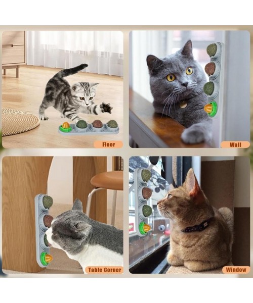 Catnip Ball for Cats, Extra Cat Energy Ball, Edible Toys, Lick Safe Healthy Kitten Chew & Teeth Cleaning Dental Toys Catnip Ball for Cats, Extra Cat Energy Ball, Edible Toys, Lick Safe Healthy Kitten Chew & Teeth Cleaning Dental Toys