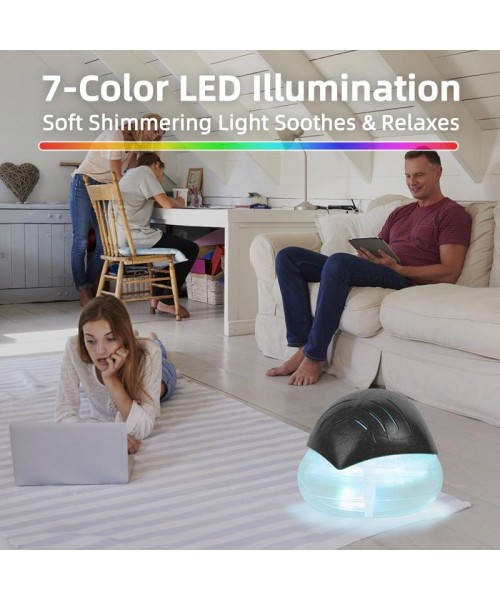 Twister Air Purifier (Black) - Water Filter Air Washer For Home and Office - Essential Oil Aroma Diffuser With LED Night light for Bedroom - Small Air Cleaner For Smoke Sweat Stink Smell and Pets, Perfect Present for Thanksgiving, Christmas, New Year Gift Twister Air Purifier (Black) - Water Filter Air Washer For Home and Office - Essential Oil Aroma Diffuser With LED Night light for Bedroom - Small Air Cleaner For Smoke Sweat Stink Smell and Pets, Perfect Present for Thanksgiving, Christmas, New Year Gift