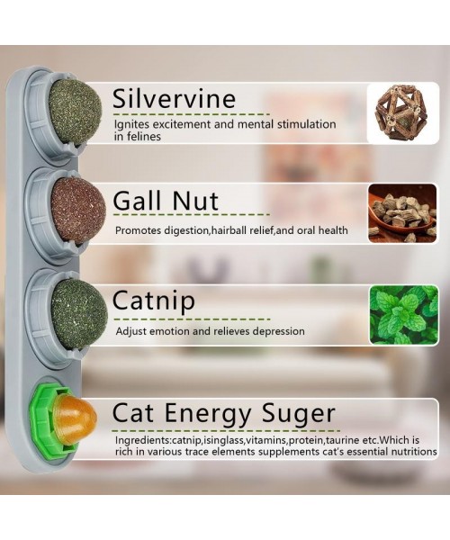 Catnip Ball for Cats, Extra Cat Energy Ball, Edible Toys, Lick Safe Healthy Kitten Chew & Teeth Cleaning Dental Toys Catnip Ball for Cats, Extra Cat Energy Ball, Edible Toys, Lick Safe Healthy Kitten Chew & Teeth Cleaning Dental Toys