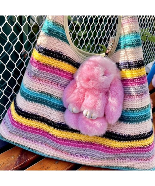 Handmade Soft Bunny PomPom Keychain with Tin Box, Cute Charms for Phone Bag Car, Fashion Accessories, Plush Pendants, Gifts for Women Girls Handmade Soft Bunny PomPom Keychain with Tin Box, Cute Charms for Phone Bag Car, Fashion Accessories, Plush Pendants, Gifts for Women Girls