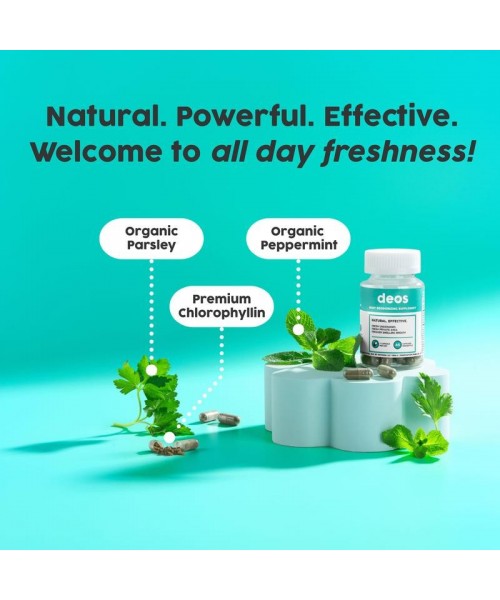 Full Body Deodorant Supplement | DEOS Internal Deodorant Full Body