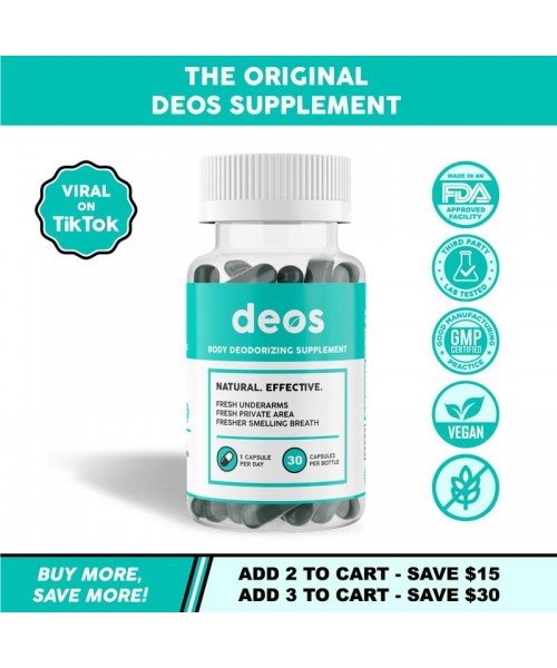 Full Body Deodorant Supplement | DEOS Internal Deodorant Full Body