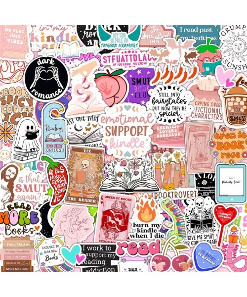 120 PCS Book Stickers for Kindle, Smut Sticker Pack for Readers Spicy Bookish Booktok Vinyl Decals for Laptop IPAD Ebook Reader Water Bottle Girls Holographic Waterproof Smutty Romance decorative bookmark