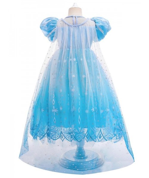 Girl's Contrast Mesh Sequin Decor Faux Pearl Decor Princess Dress, Elegant Puff Sleeve Round Neck Dress for Party, Kids Clothing for All Seasons Girl's Contrast Mesh Sequin Decor Faux Pearl Decor Princess Dress, Elegant Puff Sleeve Round Neck Dress for Party, Kids Clothing for All Seasons