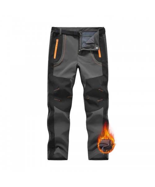 Men's Snow Ski Hiking Pants Waterproof Winter Fleece Lined Pants Camping Skiing Ice Fishing Pants with Belt Men's Snow Ski Hiking Pants Waterproof Winter Fleece Lined Pants Camping Skiing Ice Fishing Pants with Belt