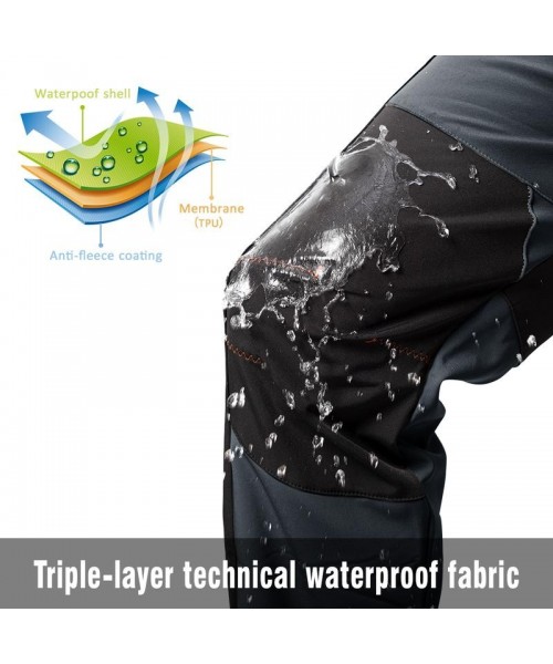 Men's Snow Ski Hiking Pants Waterproof Winter Fleece Lined Pants Camping Skiing Ice Fishing Pants with Belt Men's Snow Ski Hiking Pants Waterproof Winter Fleece Lined Pants Camping Skiing Ice Fishing Pants with Belt