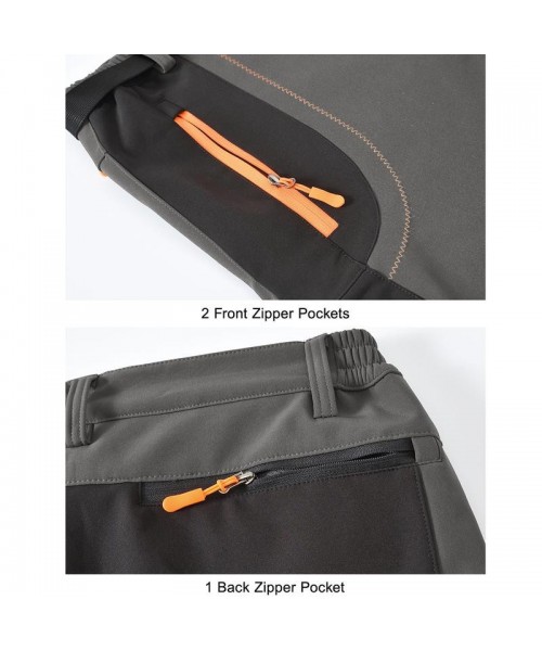 Men's Snow Ski Hiking Pants Waterproof Winter Fleece Lined Pants Camping Skiing Ice Fishing Pants with Belt Men's Snow Ski Hiking Pants Waterproof Winter Fleece Lined Pants Camping Skiing Ice Fishing Pants with Belt