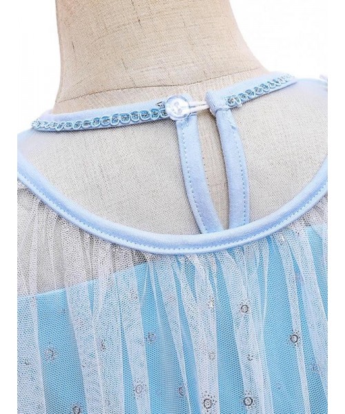 Girl's Contrast Mesh Sequin Decor Faux Pearl Decor Princess Dress, Elegant Puff Sleeve Round Neck Dress for Party, Kids Clothing for All Seasons Girl's Contrast Mesh Sequin Decor Faux Pearl Decor Princess Dress, Elegant Puff Sleeve Round Neck Dress for Party, Kids Clothing for All Seasons