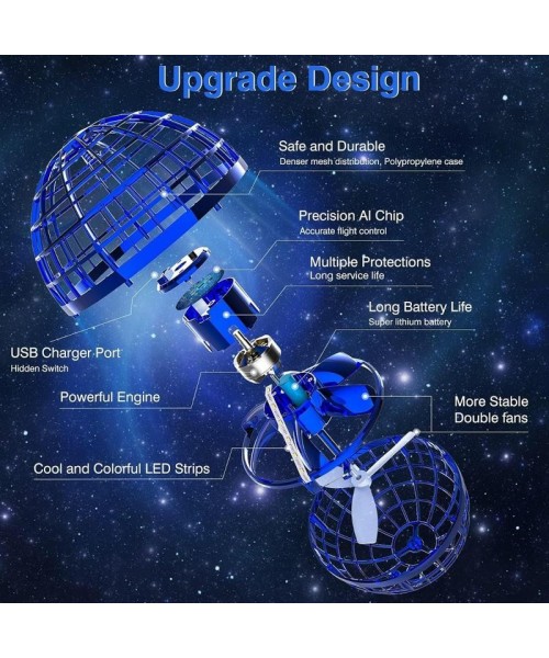2024 Flying Orb Ball Toy, Hand Drone Orbit, Hand Controlled Boomerang Hover Ball, Cosmic Globe Boomerang Hover Ball Galactic Fidget Spinner, Cool Toys Gift for Boys Girls Teens Outdoor Toys, Halloween, Easter, Christmas Gifts(Blue) 2024 Flying Orb Ball Toy, Hand Drone Orbit, Hand Controlled Boomerang Hover Ball, Cosmic Globe Boomerang Hover Ball Galactic Fidget Spinner, Cool Toys Gift for Boys Girls Teens Outdoor Toys, Halloween, Easter, Christmas Gifts(Blue)